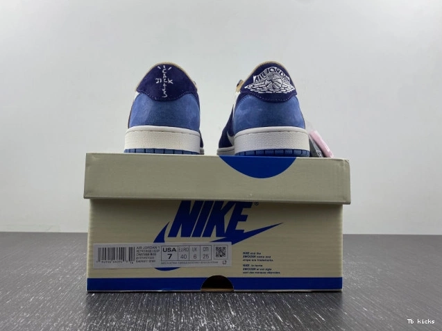 Rep TBK 1 TRAVIS JORDAN AIR DM7866-808 CUSTOM SCOTT X 0803